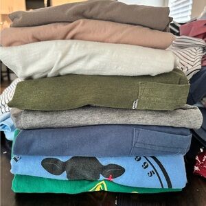 Stack of men's shirts,